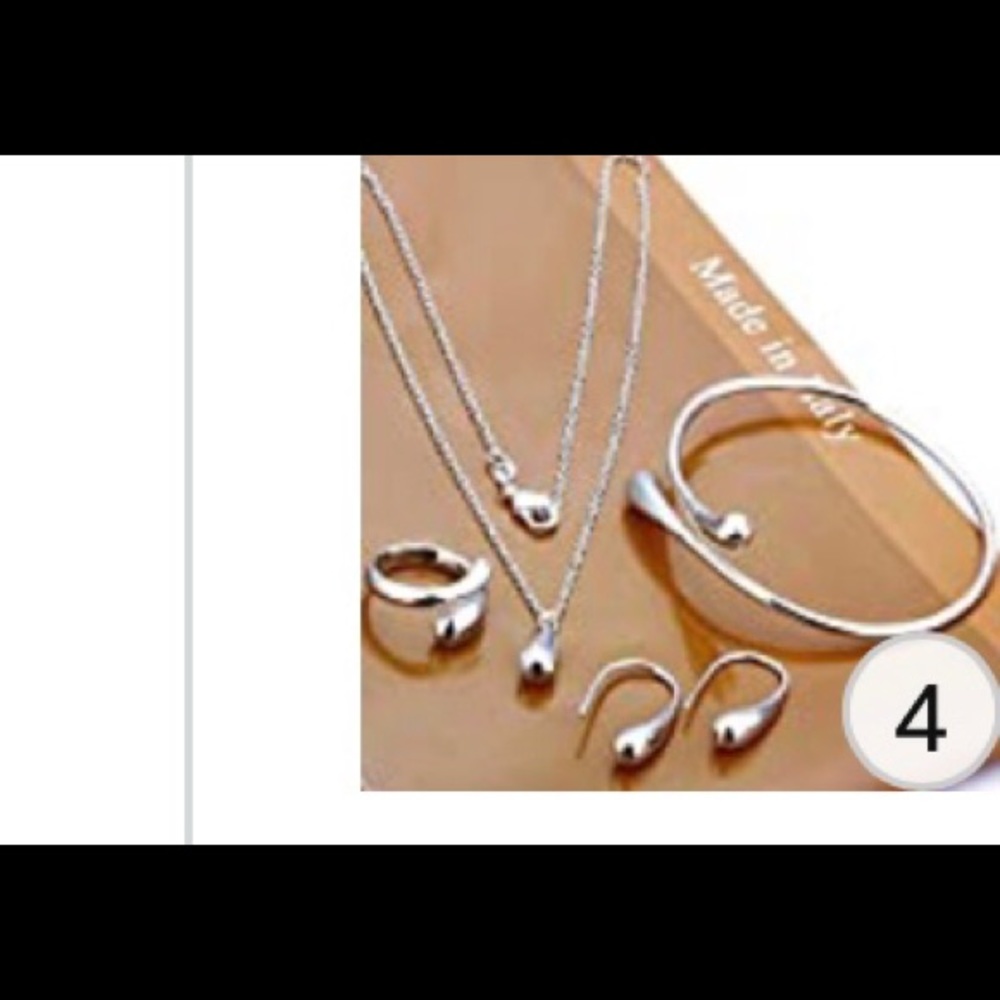 NWOT4 piece sterling silver jewelry set